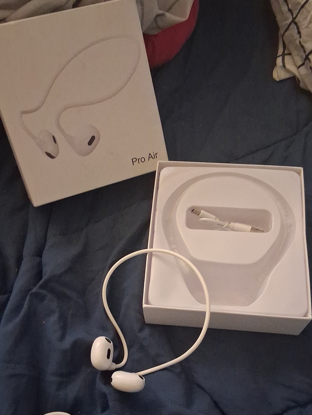 NIB Pro Air White Open-Ear Wireless Bluetooth Headphones